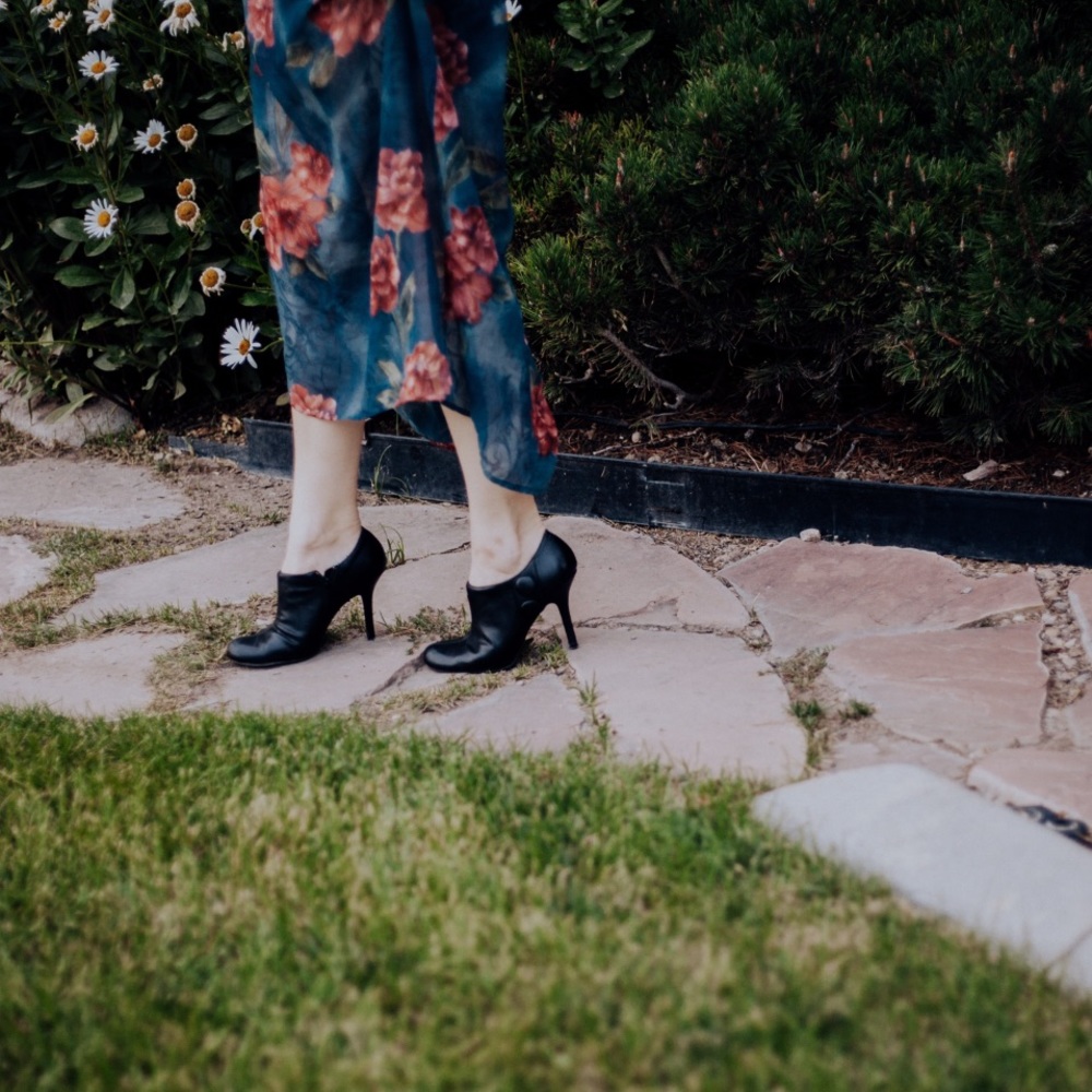 Black Leather Ankle Boots